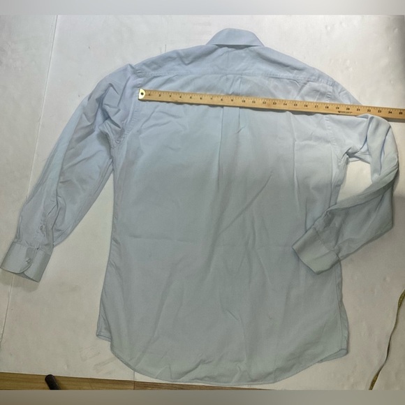 Cotton blue men’s dress shirt. - Picture 5 of 8